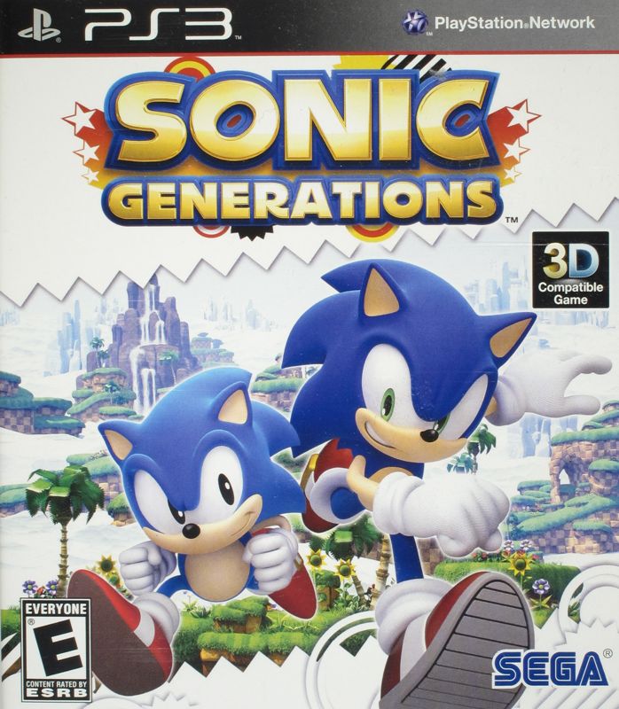 Sonic Generations box art for Playstation 3